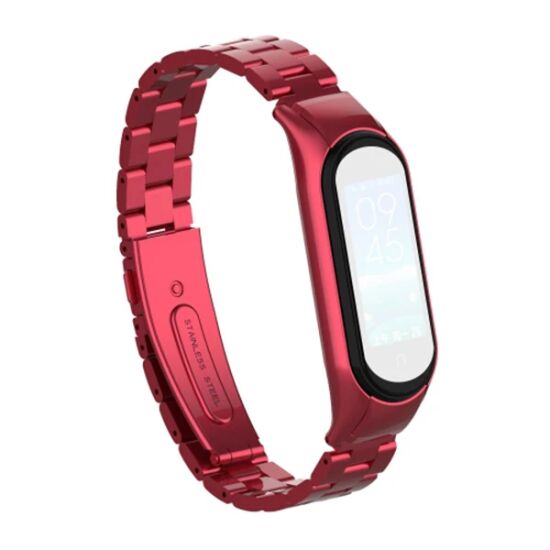 Xiaomi Mi Band 5 Stainless Steel 3 Bakla Çelik Kayış Kordon