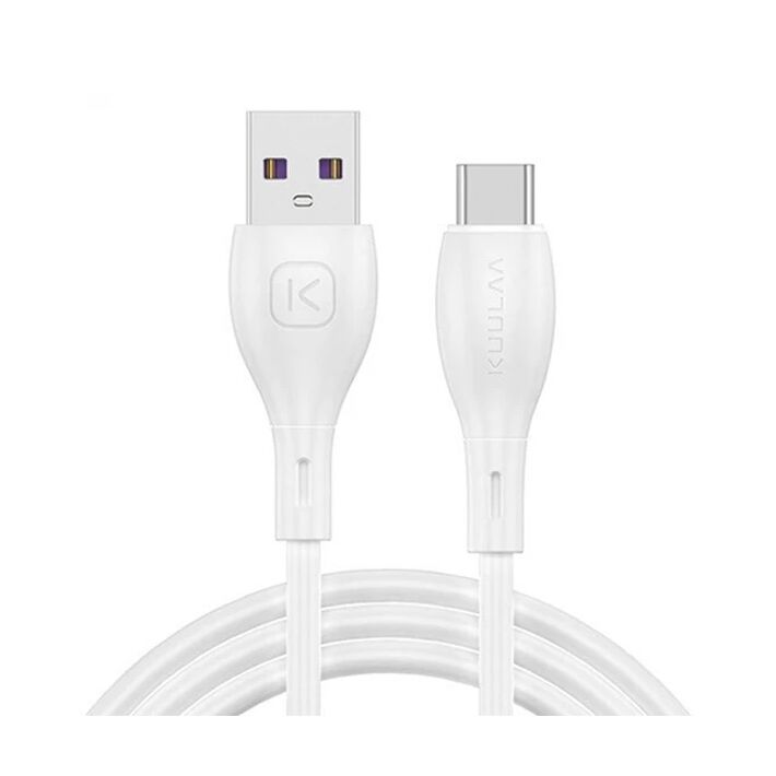 KUULAA Liquid Silicone USB Type C QC3.0 Hızlı Şarj Kablosu 1metre