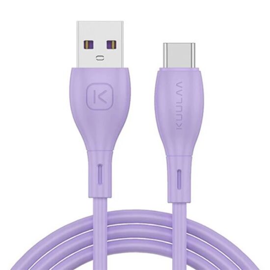 KUULAA Liquid Silicone USB Type C QC3.0 Hızlı Şarj Kablosu 1metre