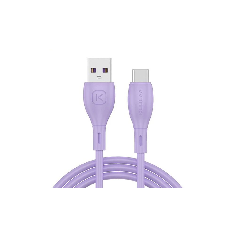 KUULAA Liquid Silicone USB Type C QC3.0 Hızlı Şarj Kablosu 1metre