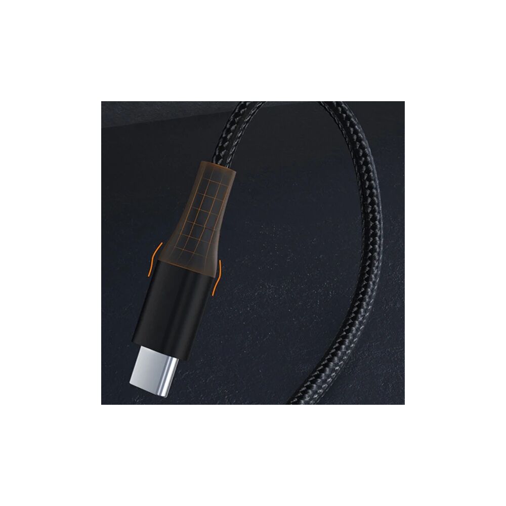 ALLY PD 100W 5A Hızlı Şarj Usb Type-C Kablo 1Metre Kevlar Kablo