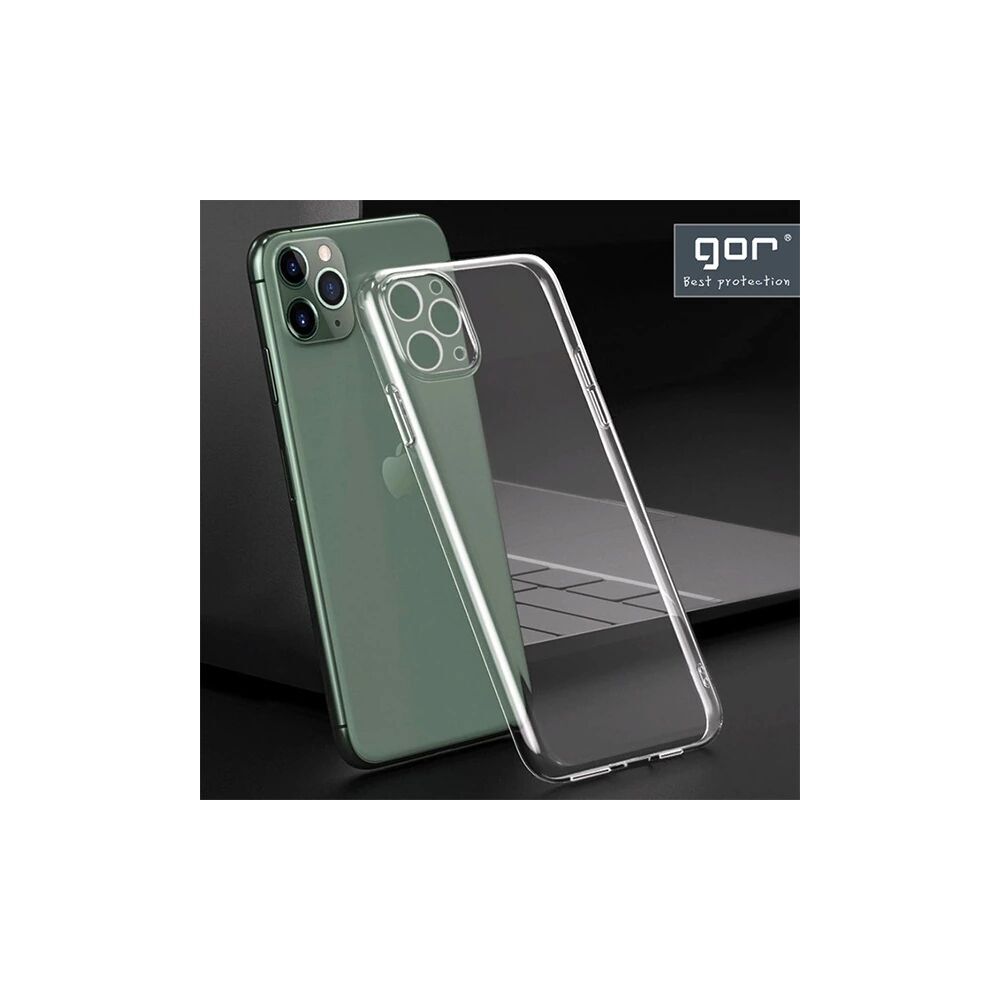 GOR İPhone 12 Pro 6.1 inch Kılıf Kamera Korumalı Şeffaf Silikon Kılıf