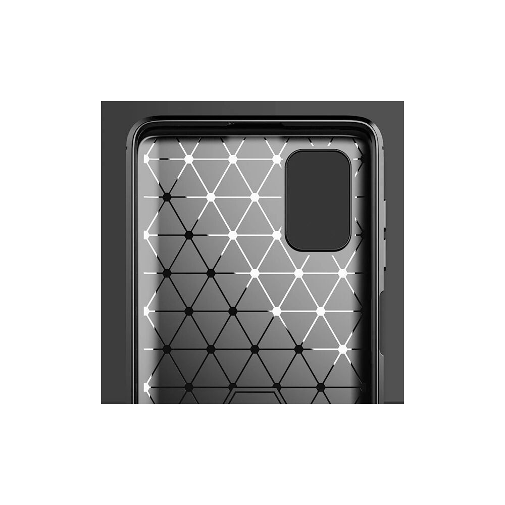 ALLY Samsung Galaxy M51 Brushed Carbon Fiber Silikon Kılıf