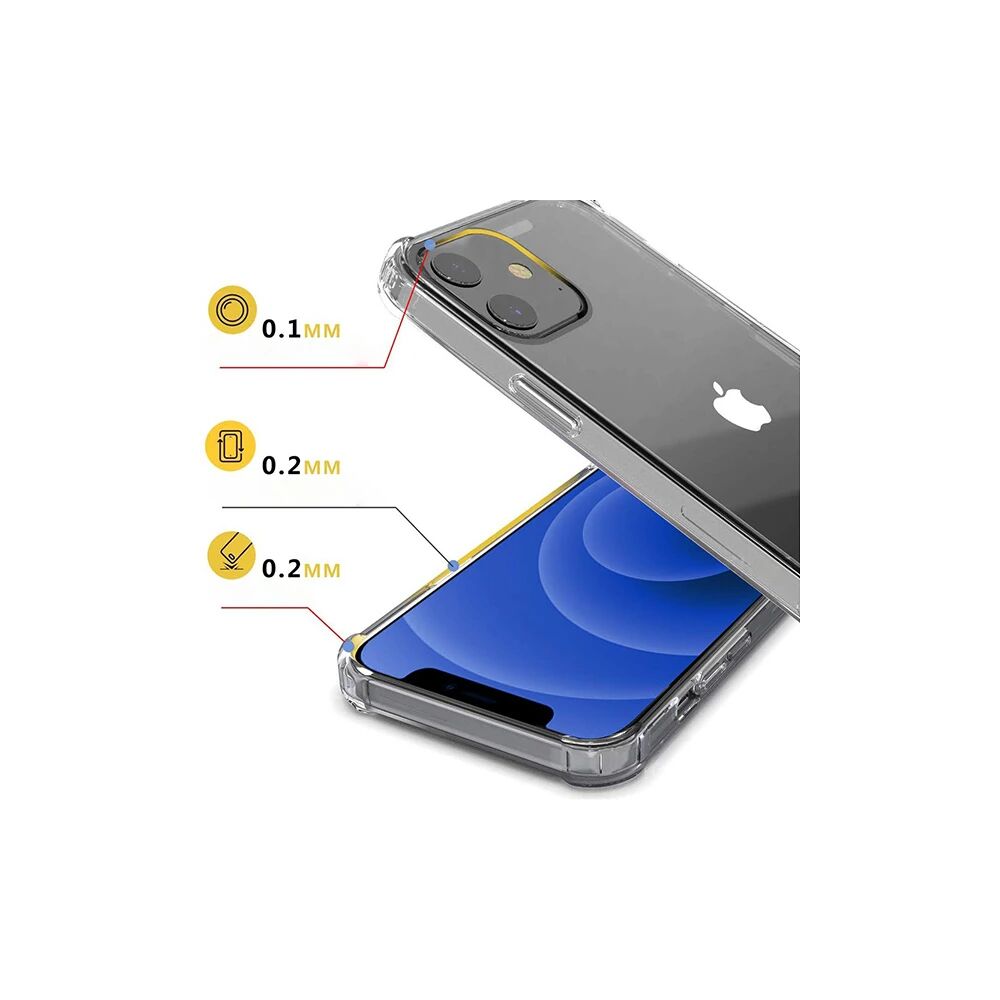 İPhone 12 Mini 5.4 Anti-Drop Silikon Kılıf Shockproof Şeffaf kılıf