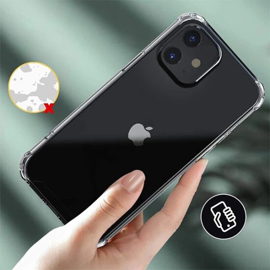 İPhone 12 Mini 5.4 Anti-Drop Silikon Kılıf Shockproof Şeffaf kılıf