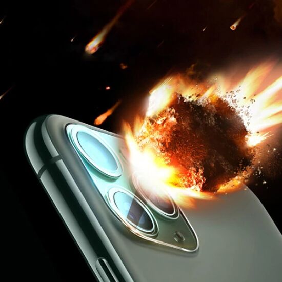 iPhone 12 Pro Max 6.7 Full Tempered Kamera Koruyucu Kırılmaz Cam