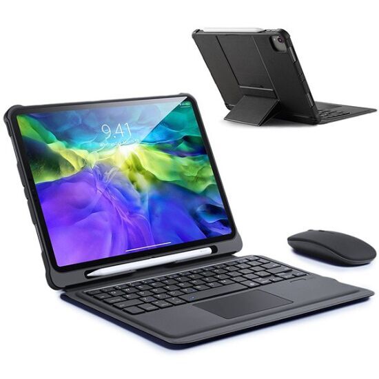 Dux Ducis iPad 11 Pro 10.9 Kablosuz Bluetooth Klavye Touchpad Kılıf 20