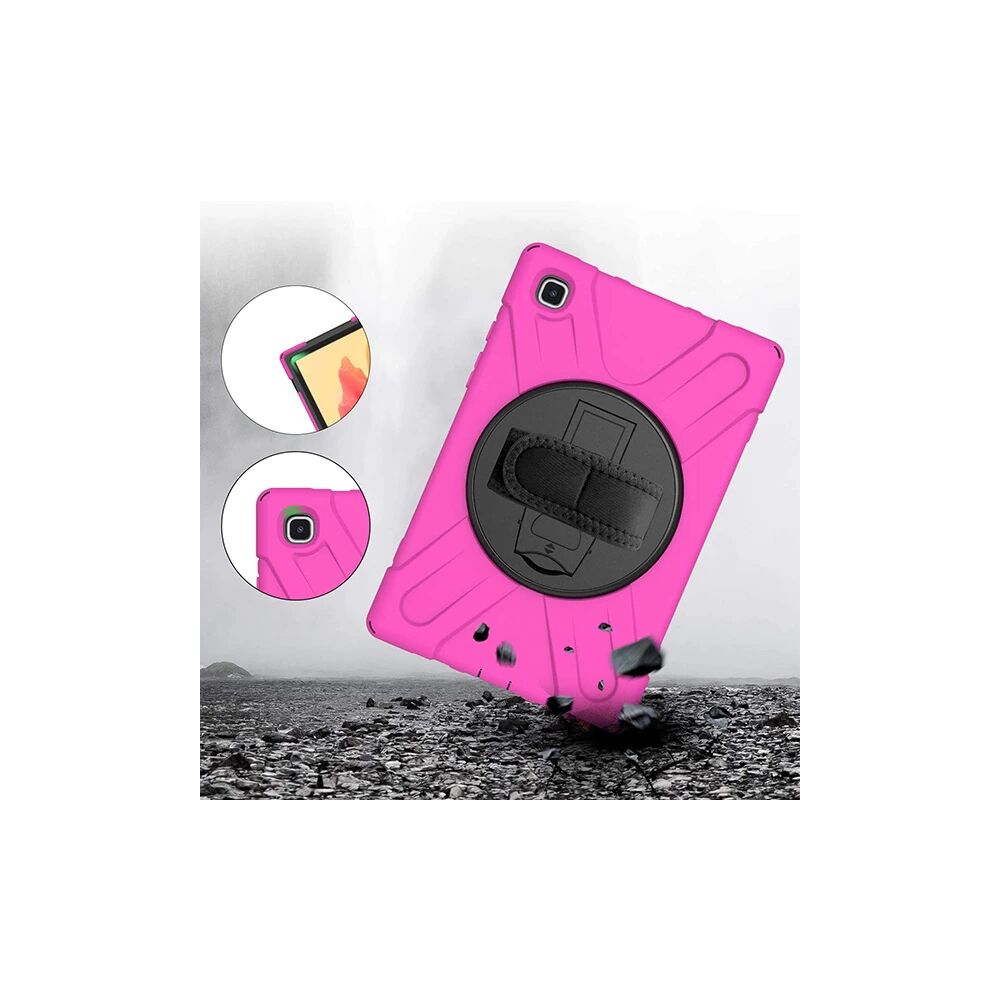 Galaxy Tab A7 10.4 SM-T500-T505-T507 Kılıf Shockproof 3 Katmanlı Stand