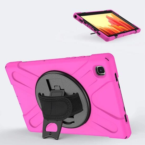 Galaxy Tab A7 10.4 SM-T500-T505-T507 Kılıf Shockproof 3 Katmanlı Stand