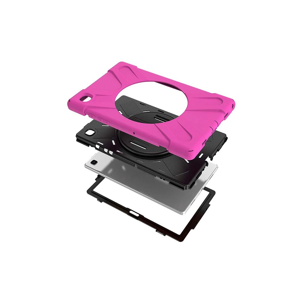 Galaxy Tab A7 10.4 SM-T500-T505-T507 Kılıf Shockproof 3 Katmanlı Stand