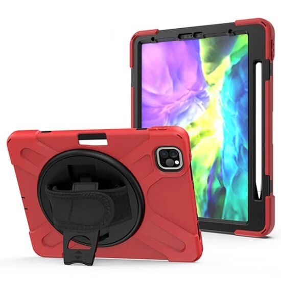 iPad Air 4. Nesil 10.9 Kılıf Shockproof 3 Katmanlı Standlı Zırh Kılıf 