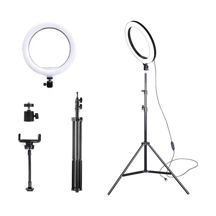 ALLY 10 İnch Halka Led Tripod(1.30M)Youtuber Video Selfie Stüdyo Makya