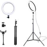 ALLY 10 İnch Halka Led Tripod(1.30M)Youtuber Video Selfie Stüdyo Makya