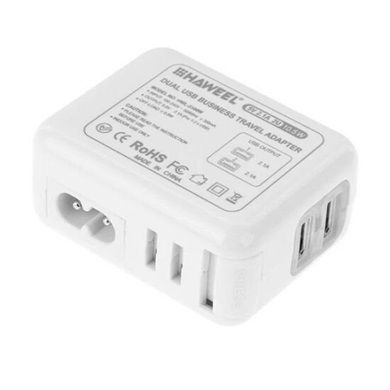 Haweel Universal Seyahat Şarj Adaptör İPhone Ve 1 Mikro Usb Şarj Kablo