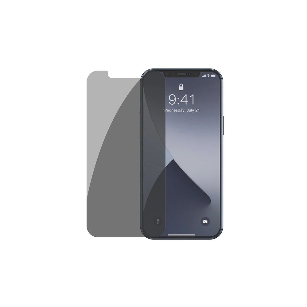 Baseus İPhone 12 mini 03mm Anti Spy Tempered Cam Ekran Koruyucu 2 Adet