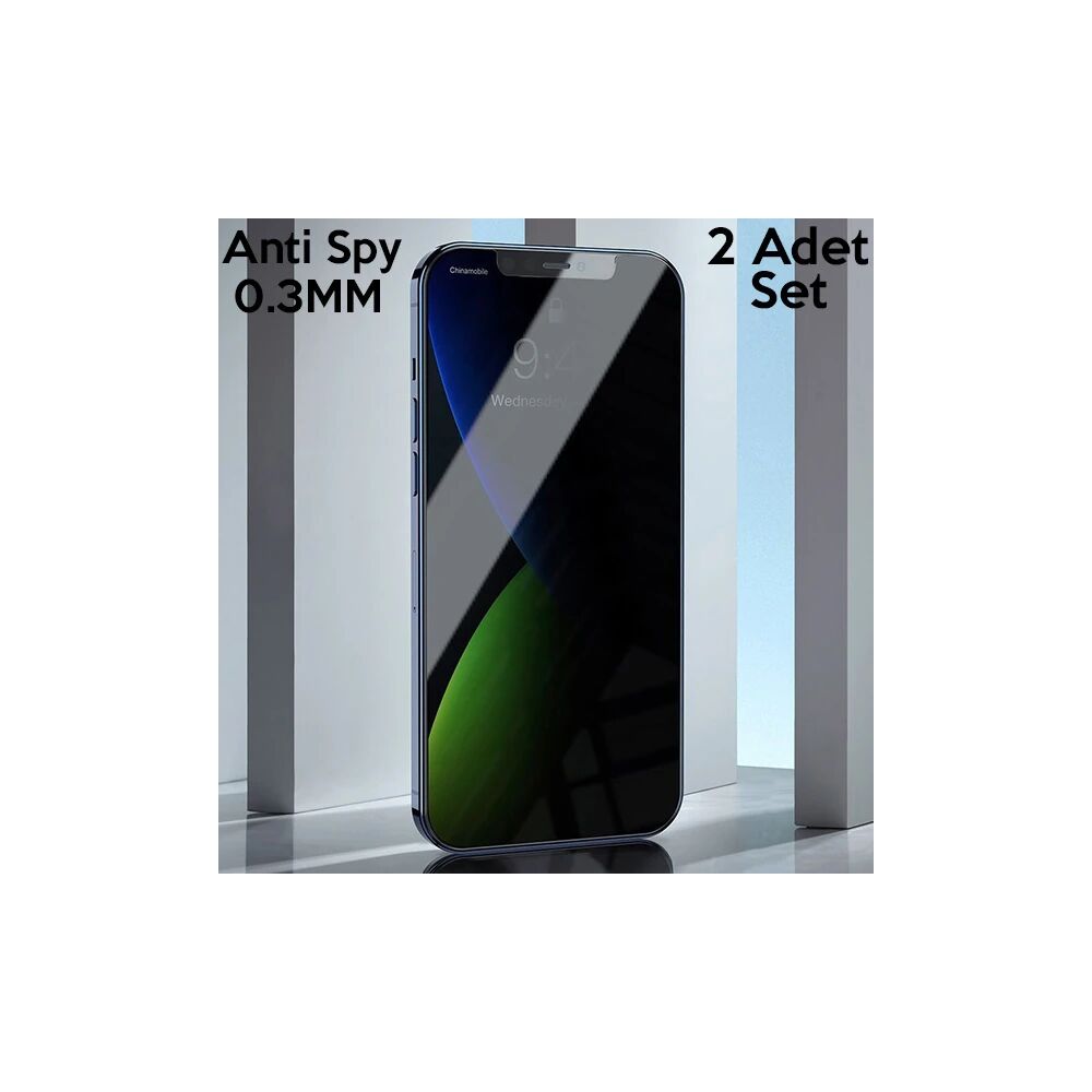 Baseus İPhone 12 mini 03mm Anti Spy Tempered Cam Ekran Koruyucu 2 Adet