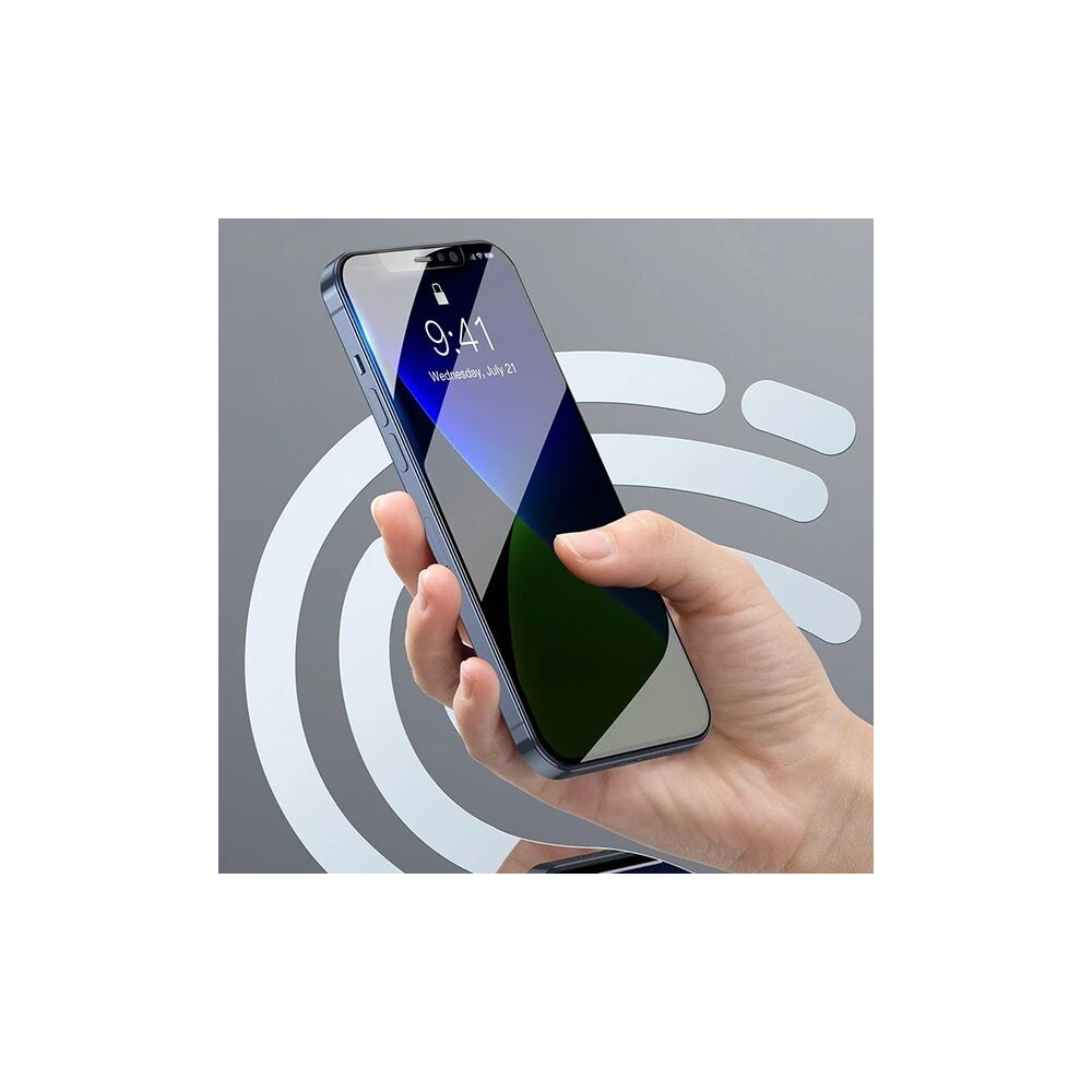Baseus İPhone 12 mini 03mm Anti Spy Tempered Cam Ekran Koruyucu 2 Adet