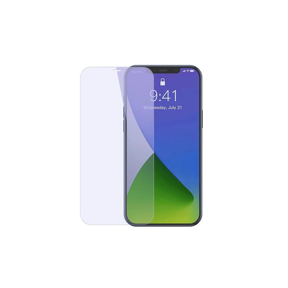 Baseus İPhone 12 PRO Max 6.7 0.3mm Antiblue Light Tempered Cam Ekran K