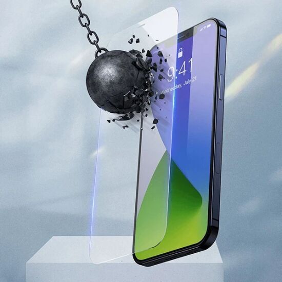 Baseus İPhone 12/12 PRO 6.1 0.3mm Antiblue Cam Ekran Koruyucu 2Adet