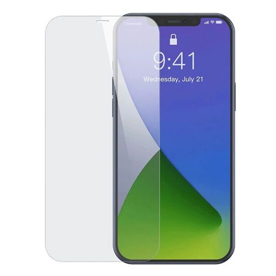 Baseus İPhone 12 Pro Max 6.7 0.3mm Ful Tempered Cam Ekran Koruyucu 2 A