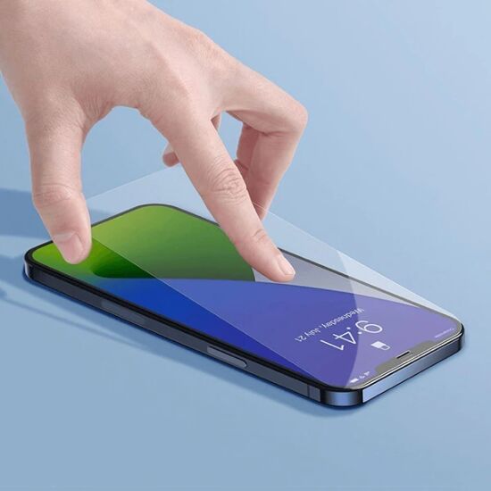 Baseus İPhone 12 Pro Max 6.7 0.3mm Ful Tempered Cam Ekran Koruyucu 2 A