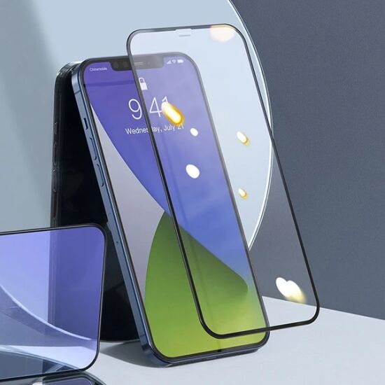 Baseus İPhone 12 Mini 5.4 0.3MM 3D Full Tempered Cam Ekran Koruyucu 2A