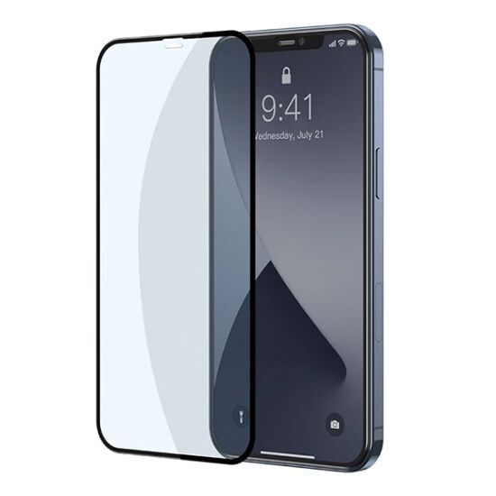 Baseus İPhone 12 Mini 5.4 0.3MM Full Anti Blue Light Tempered Cam Ekra