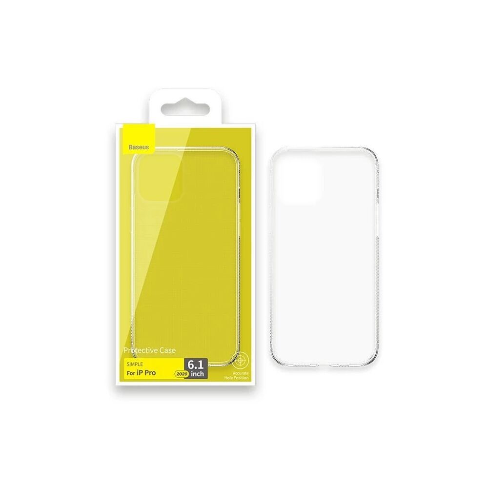Baseus Simple Case İPhone 12 Pro 6.1 İnce Şeffaf Silikon Kılıf
