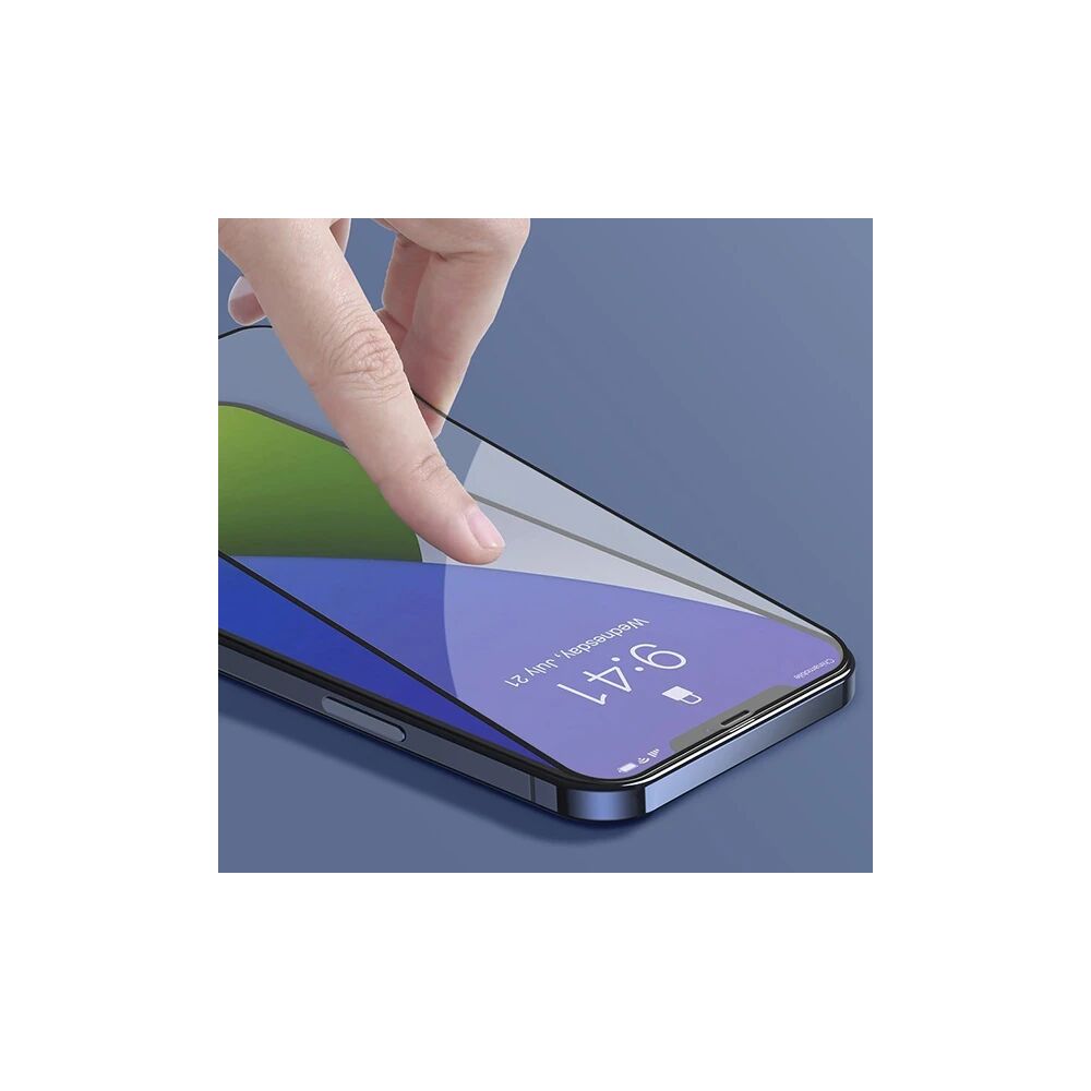 Baseus İPhone 12-12 Pro 6.1 0.3MM 3D Full Tempered Cam Ekran Koruyucu 