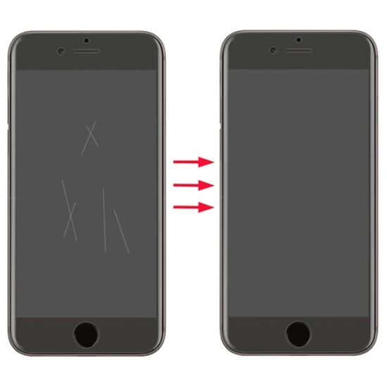 GOR İPhone 8 Plus-7 Plus HD Ekran Koruyucu Jelatin 5 Adet Set