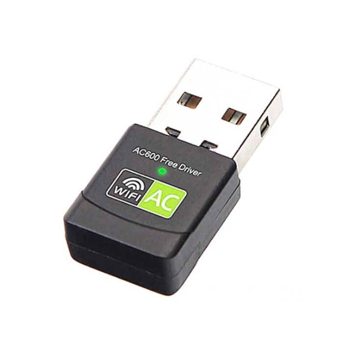 ALLY Çift Bant 600 Mbps 2.4 GHz +5 GHz USB Kablosuz Wifi Adaptör