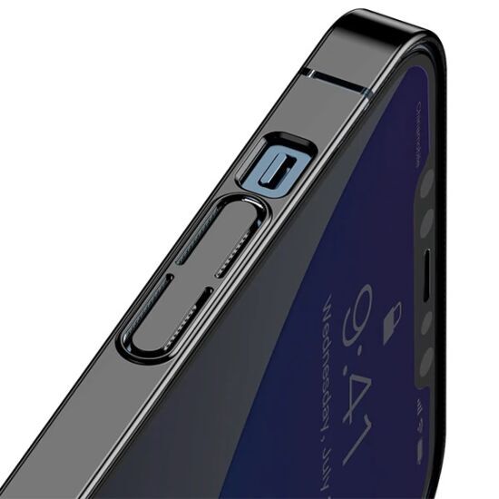 Baseus Glitter İPhone 12 Pro Max Şeffaf Lüx Silikon Kılıf Soft TPU Kıl