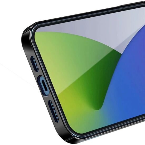Baseus Glitter İPhone 12 Pro Max Şeffaf Lüx Silikon Kılıf Soft TPU Kıl