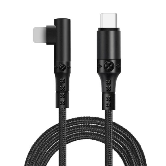 ALLY Type-C to İPhone 20w Lightning Hızlı Şarj Kablosu Oyuncu 90 Derec