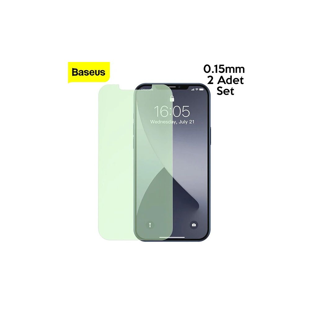 BASEUS İPhone 12 Mini 0.30mm Full Tempered Cam Ekran Koruyucu 2Set Ant