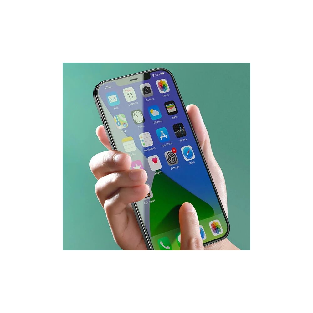 BASEUS İPhone 12 Mini 0.30mm Full Tempered Cam Ekran Koruyucu 2Set Ant