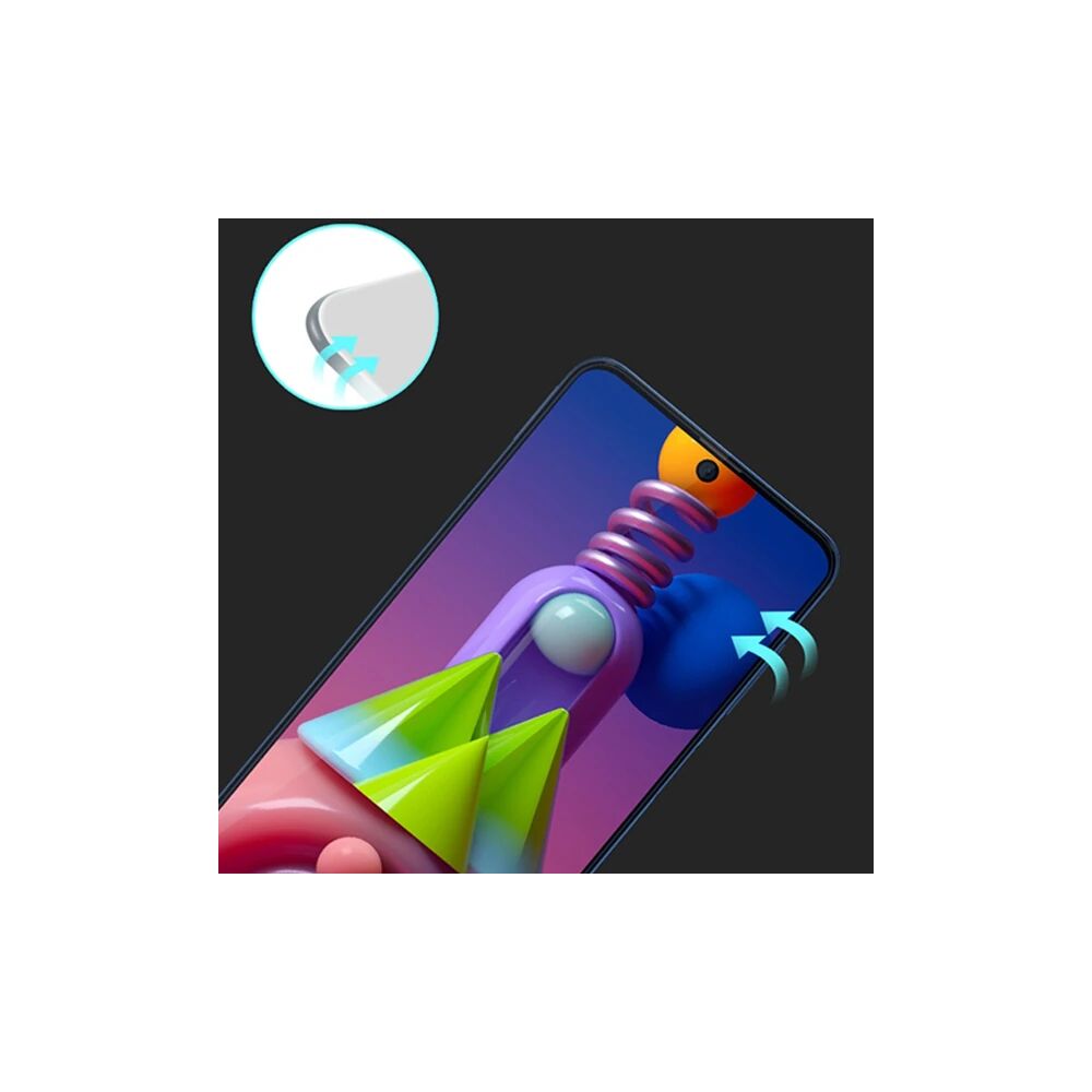 ALLY SM Galaxy M51 Full Glue Tempered Full Cam Ekran Koruyucu