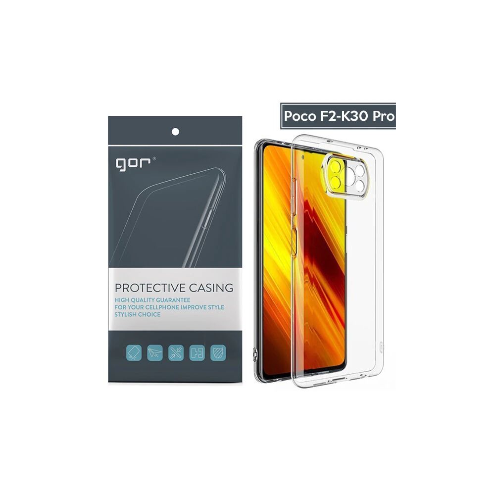 GOR Xiaomi Poco X3 Şeffaf Kamera Korumalı Ultra Slim Tpu Kılıf
