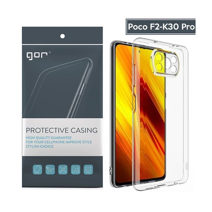 GOR Xiaomi Poco X3 Şeffaf Kamera Korumalı Ultra Slim Tpu Kılıf
