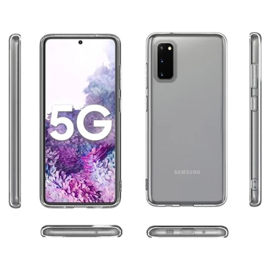 SM Galaxy S20/ S2 Lite 2.0mm Şeffaf Silikon kılıf Shockproof kılıf -> 