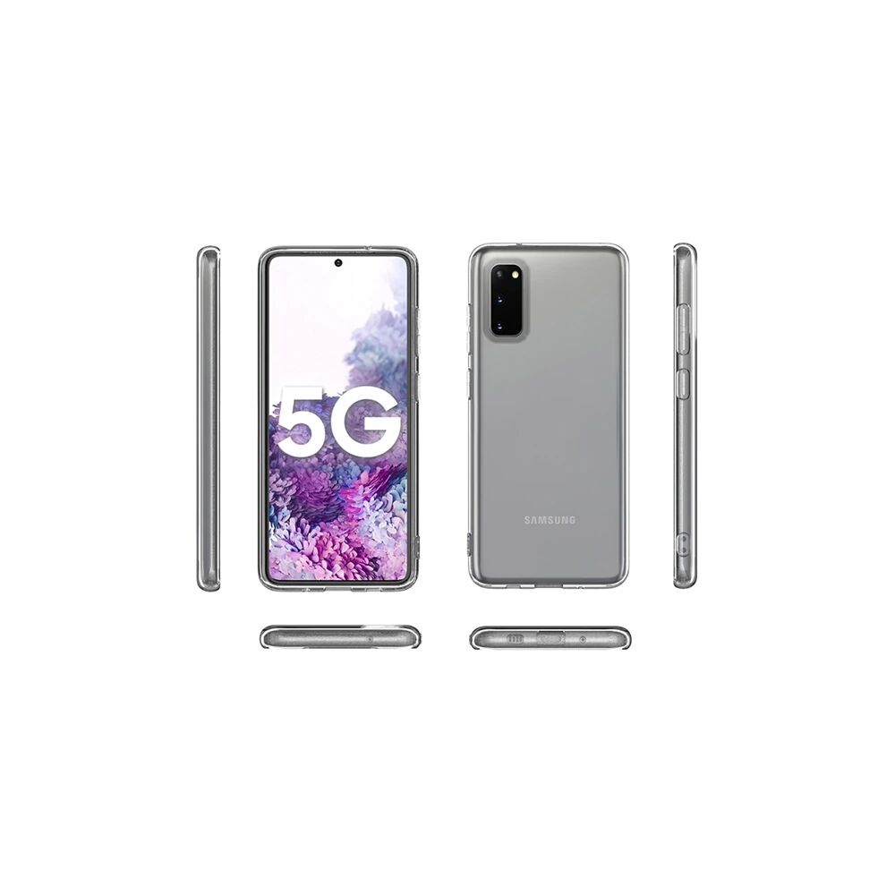 SM Galaxy S20/ S2 Lite 2.0mm Şeffaf Silikon kılıf Shockproof kılıf -> 