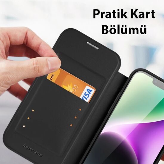 Dux Ducis iPhone 14 6.1 Kılıf Skin X Pro Series MagSafe Kapaklı Kılıf 