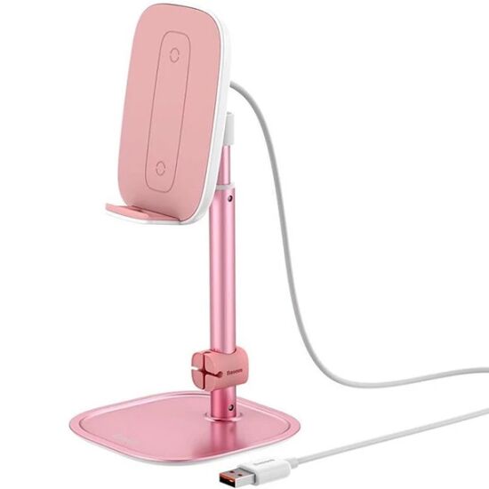Baseus Literary 15W Kablosuz Şarj Masaüstü Telefon Tutucu Stand Wirele