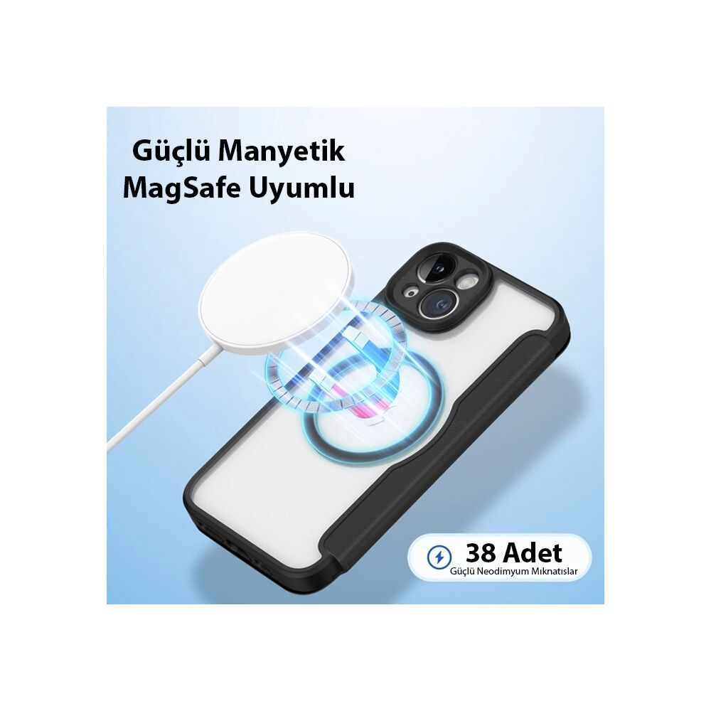 Dux Ducis iPhone 14 6.1 Kılıf Skin X Pro Series MagSafe Kapaklı Kılıf 