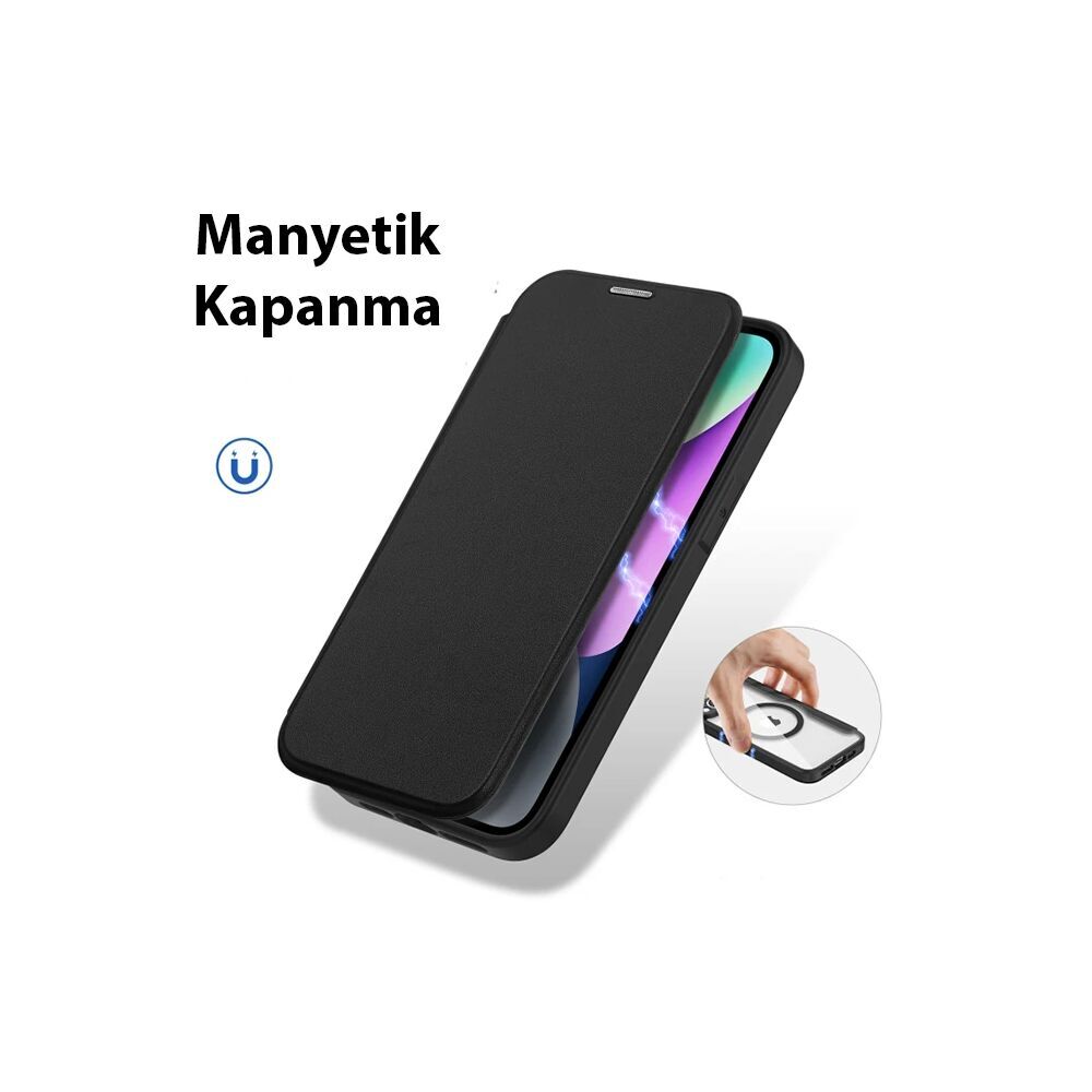 Dux Ducis iPhone 14 6.1 Kılıf Skin X Pro Series MagSafe Kapaklı Kılıf 
