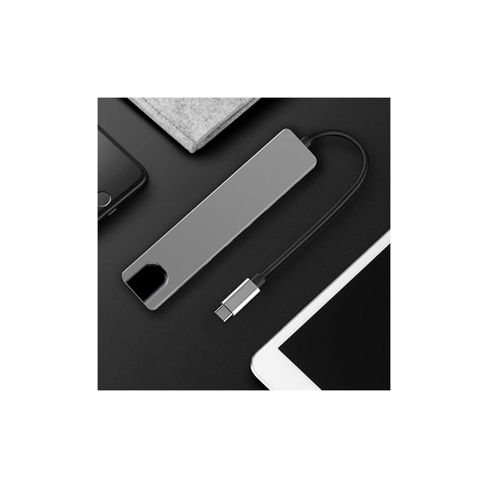 Ally 8 Port Usb 8in1 3.0 Type-C Hdmi 3XUSB+2 PD) RJ45 Hub Adaptör Çokl