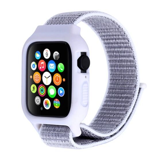 Ally Apple Watch 6-SE-5-4 44mm / 3-2-1 42mm Kayış Kordon Kılıf Silikon