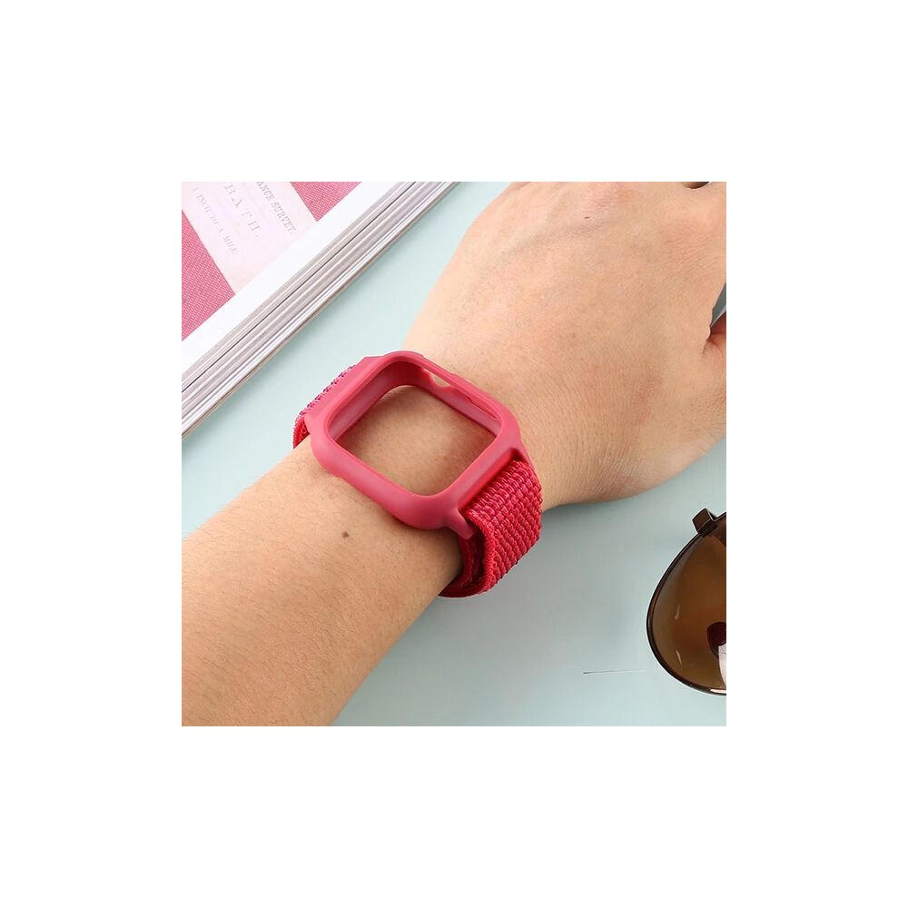 Ally Apple Watch 6-SE-5-4 44mm / 3-2-1 42mm Kayış Kordon Kılıf Silikon