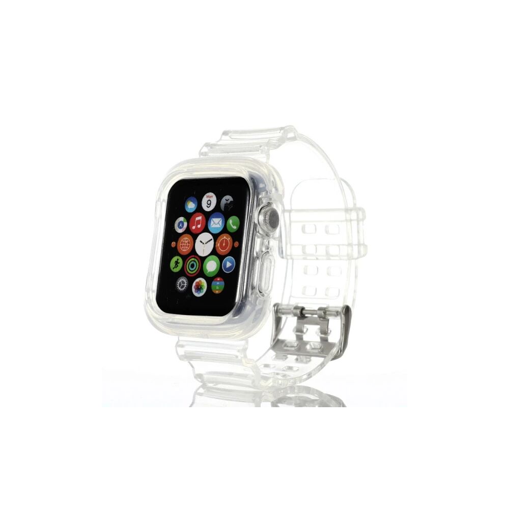 ALLY Apple Watch 6-SE-5-4 44mm / 3-2-1 42mm Kayış Kordon Kılıf Silikon