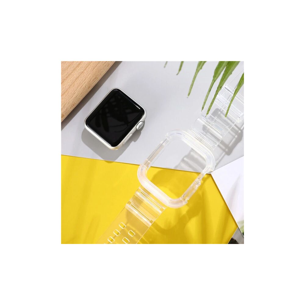 ALLY Apple Watch 6-SE-5-4 44mm / 3-2-1 42mm Kayış Kordon Kılıf Silikon